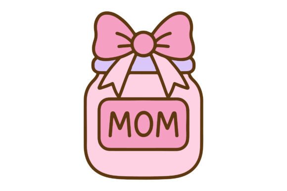 Cute Mom Gift Box SVG for Crafts & Graphics