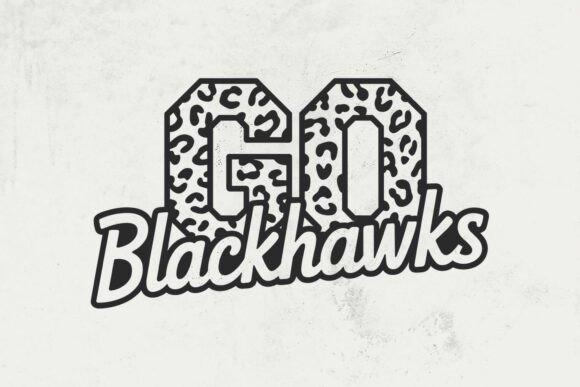 Go Blackhawks Leopard Svg Graphics Crafts