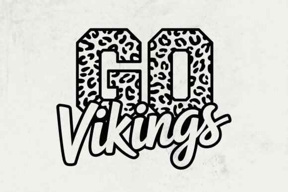 Go Vikings Leopard Svg: Graphics for Crafts