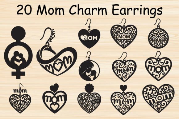 Mom Charm SVG Bundle for Crafts and Graphics