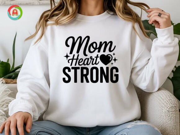 Mom Heart Strong SVG: Premium Graphics for Crafts