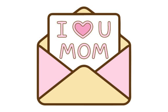 Mom Love Letter SVG for Crafts & Graphics
