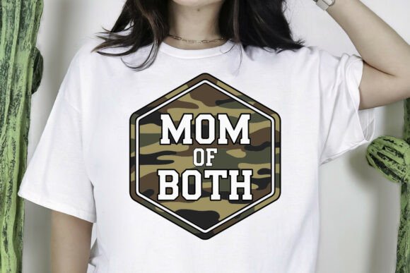 Mom of Both Camo Crest: Graphics for Crafts