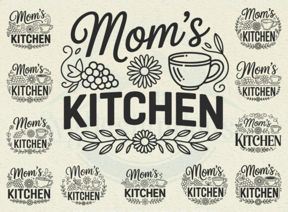 Mom s Kitchen SVG Bundle: Graphics for Crafts