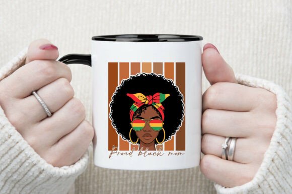 Proud Black Mom Juneteenth SVG for Crafts and Graphics