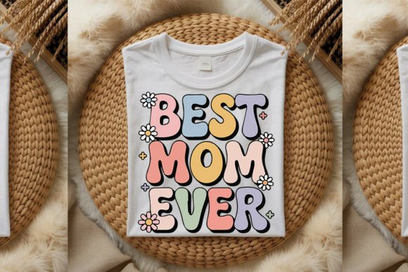 Retro Floral Mom SVG: Graphics for Crafts & Branding
