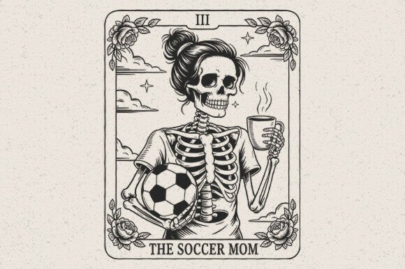 Soccer Mom Tarot SVG for Crafts & Graphics