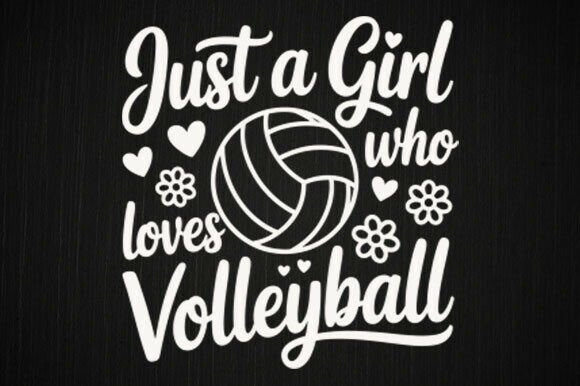 Volleyball Girl Graphics for Crafts & Branding