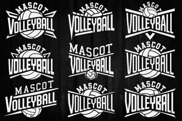 Volleyball Team SVG: Custom Graphics for Crafts